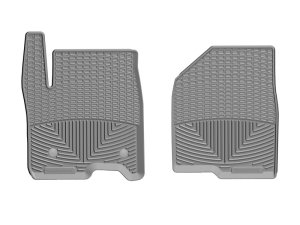 Chevrolet Silverado 1500 Rubber Floor Mats - Front - WeatherTech - All-Weather - Grey - `19-`27