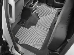 Chevrolet Silverado 1500 Floor Mat Set - Rear - WeatherTech - Deeply Sculpted Channels - Grey - `19-`27