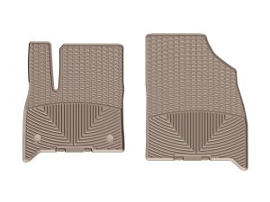 Buick Enclave Floor Mats - Front - WeatherTech - Rubber - Tan - `18-`27 Buick Enclave Floor Mats - Front - WeatherTech - Rubber - Tan - `18-`27