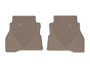Jeep Gladiator Rubber Mats - Rear - WeatherTech - All-Weather - Tan - `20-`27