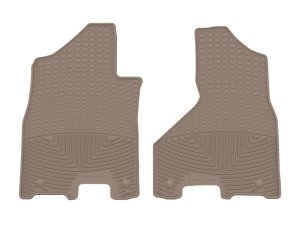 Dodge Ram 3500 Floor Mats - Front - WeatherTech - Rubber - Tan - `19-`27
