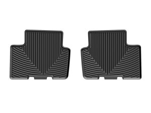 Ford Ranger Floor Mats - Rear - WeatherTech - All-Weather Rubber - Black - `19-`27