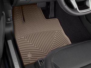 Ford Explorer Floor Mats - Front - WeatherTech - Rubber - Tan - `20-`27