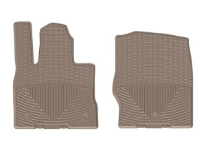 Ford Explorer Floor Mats - Front - WeatherTech - Rubber - Tan - `20-`27 Ford Explorer Floor Mats - Front - WeatherTech - Rubber - Tan - `20-`27