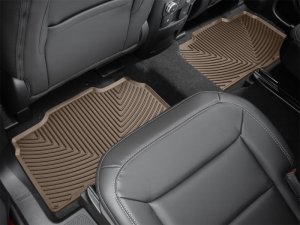 Ford Explorer Floor Mats - Rear - WeatherTech - All-Weather - Tan - `20-`27