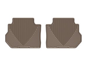 GMC Acadia Floor Mat Set - Rear - WeatherTech - Rubber - Tan - `17-`27