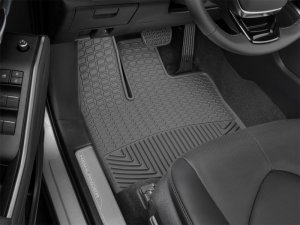Toyota Highlander Floor Mats - Front - WeatherTech - Rubber - Black - `19-`27
