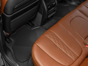 BMW X5 Rubber Floor Mats - Rear - WeatherTech - All-Weather - Black - `19-`27