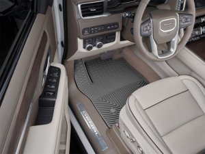 Cadillac Escalade Floor Mats - Front - WeatherTech - Rubber - Black - `21-`27