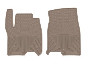 Cadillac Escalade Floor Mats - Front - WeatherTech - Rubber - Tan - `21-`27 Cadillac Escalade Floor Mats - Front - WeatherTech - Rubber - Tan - `21-`27
