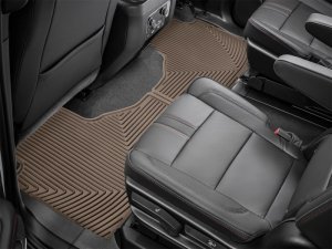 Cadillac Escalade Floor Mats - Rear - WeatherTech - All-Weather Rubber - Tan - `21-`27 Cadillac Escalade Floor Mats - Rear - WeatherTech - All-Weather Rubber - Tan - `21-`27