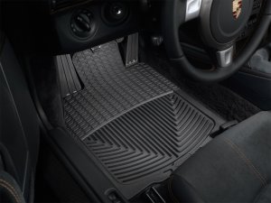 Porsche 911 Floor Mats - Front - WeatherTech - All-Weather Rubber - Black - `05-`11