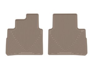 Nissan Rogue Floor Mats - Rear - WeatherTech - All-Weather Rubber - Tan - `21-`27