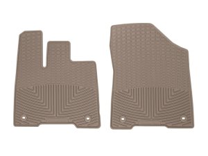 Toyota Sienna Floor Mats - Front - WeatherTech - Rubber - Tan - `21-`27