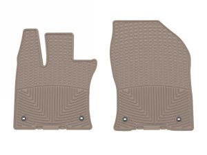 Lexus UX Hybrid Floor Mats - Front - WeatherTech - Rubber - Tan - `19-`25 Lexus UX Hybrid Floor Mats - Front - WeatherTech - Rubber - Tan - `19-`25