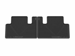 Tesla Model 3 Floor Mats - Rear - WeatherTech - All-Weather - Black - `17-`23 Tesla Model 3 Floor Mats - Rear - WeatherTech - All-Weather - Black - `17-`23