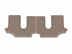 Volkswagen Atlas Rubber Floor Mats - Rear - WeatherTech - All-Weather - Tan - `18-`26