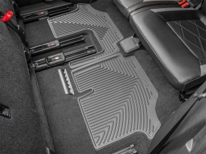 Volkswagen Atlas Rubber Floor Mats - Rear - WeatherTech - All-Weather - Grey - `18-`26