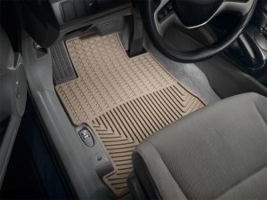 Honda Civic Rubber Floor Mats - Front - WeatherTech - All-Weather - Tan - `06-`11