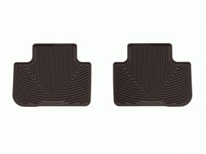 BMW X4M Rubber Floor Mats - Rear - WeatherTech - All-Weather - Cocoa - `20-`24