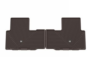 Honda Pilot Rubber Floor Mats - Rear - WeatherTech - All-Weather - Cocoa - `23-`25