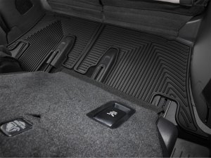 Lexus TX Rubber Floor Mats - Rear - WeatherTech - All-Weather - Black - `24-`26