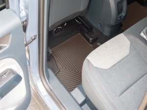 Ford Maverick Rubber Floor Mats - Rear - WeatherTech - All-Weather - Cocoa - `22-`26