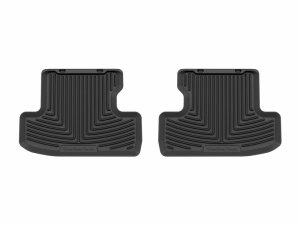 Ford Mustang Rubber Floor Mats - Rear - WeatherTech - All-Weather - Black - `21-`23 Ford Mustang Rubber Floor Mats - Rear - WeatherTech - All-Weather - Black - `21-`23