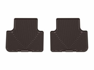 Audi Q7 Rubber Floor Mats - Rear - WeatherTech - All-Weather - Cocoa - `17-`25 Audi Q7 Rubber Floor Mats - Rear - WeatherTech - All-Weather - Cocoa - `17-`25