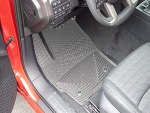 Toyota Tacoma Rubber Mats - Front - WeatherTech - All-Weather - Grey - `24-`26