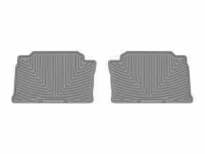 Toyota Tacoma Rubber Floor Mats - Rear - WeatherTech - All-Weather - Grey - `24-`26