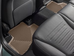 Mercedes-Benz AMG GLC 43 Coupe Rubber Floor Mats - Rear - WeatherTech - All-Weather - Tan - `24-`26 Mercedes-Benz AMG GLC 43 Coupe Rubber Floor Mats - Rear - WeatherTech - All-Weather - Tan - `24-`26
