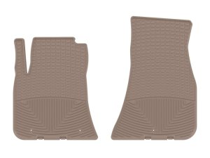 Dodge Challenger Rubber Floor Mats - Front - WeatherTech - All-Weather - Tan - `17-`23 Dodge Challenger Rubber Floor Mats - Front - WeatherTech - All-Weather - Tan - `17-`23