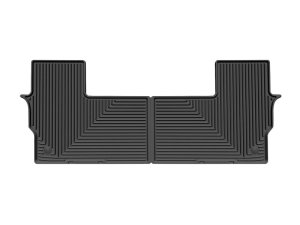 Jeep Grand Wagoneer Rubber Floor Mats - Rear - WeatherTech - All-Weather - Black - `22-`26 Jeep Grand Wagoneer Rubber Floor Mats - Rear - WeatherTech - All-Weather - Black - `22-`26