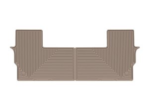 Jeep Grand Wagoneer Rubber Mats - Rear - WeatherTech - All-Weather - Tan - `22-`26 Jeep Grand Wagoneer Rubber Mats - Rear - WeatherTech - All-Weather - Tan - `22-`26