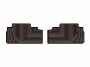 Subaru Ascent Rubber Floor Mats - Rear - WeatherTech - All-Weather - Cocoa - `19-`26