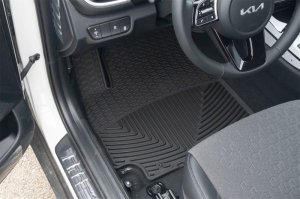 Kia Seltos Floor Mats - Front - WeatherTech - All-Weather - Black - `21-`26