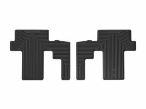 Kia Carnival Floor Mats - Rear - WeatherTech - All-Weather - Black - `22-`26 Kia Carnival Floor Mats - Rear - WeatherTech - All-Weather - Black - `22-`26