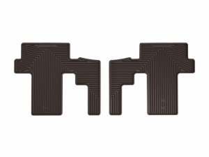 Kia Carnival Rubber Mats - Rear - WeatherTech - All-Weather Floor Mats - Cocoa - `22-`26 Kia Carnival Rubber Mats - Rear - WeatherTech - All-Weather Floor Mats - Cocoa - `22-`26