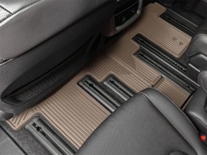 Kia Carnival Rubber Floor Mats - Rear - WeatherTech - All-Weather - Tan - `22-`26