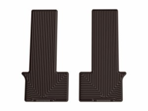 Kia Carnival Rubber Mats - Rear - WeatherTech - 2nd Row All-Weather - Cocoa - `22-`26 Kia Carnival Rubber Mats - Rear - WeatherTech - 2nd Row All-Weather - Cocoa - `22-`26