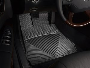 Mercedes-Benz CL-Class Rubber Floor Mats - Front - WeatherTech - All-Weather - Black - `07-`12