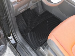Kia Carnival Floor Mats - Front - WeatherTech - All-Weather Rubber - Black - `25-`26