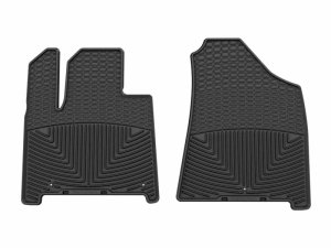 Hyundai Santa Fe Floor Mats - Front - WeatherTech - All-Weather - Black - `24-`26 Hyundai Santa Fe Floor Mats - Front - WeatherTech - All-Weather - Black - `24-`26