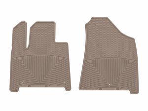Hyundai Santa Fe Floor Mats - Front - WeatherTech - All-Weather - Tan - `24-`26 Hyundai Santa Fe Floor Mats - Front - WeatherTech - All-Weather - Tan - `24-`26