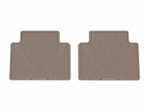 Hyundai Santa Fe Rubber Mats - Rear - WeatherTech - All-Weather - Black - `24-`26 Hyundai Santa Fe Rubber Mats - Rear - WeatherTech - All-Weather - Black - `24-`26