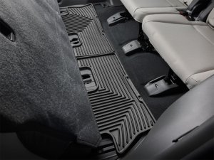 Hyundai Santa Fe Rubber Mats - Rear - WeatherTech - All-Weather - Black - `24-`26