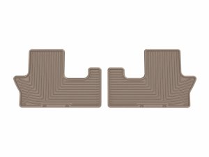Hyundai Santa Fe Floor Mats - Rear - WeatherTech - All-Weather, Rubber - Tan - `24-`26 Hyundai Santa Fe Floor Mats - Rear - WeatherTech - All-Weather, Rubber - Tan - `24-`26