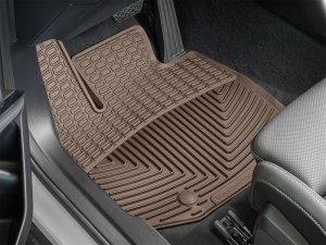 BMW X3 Rubber Floor Mats - Front - WeatherTech - All-Weather - Tan - `25-`26