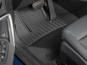 BMW X1 Rubber Floor Mats - Front - WeatherTech - All-Weather - Black - `23-`26